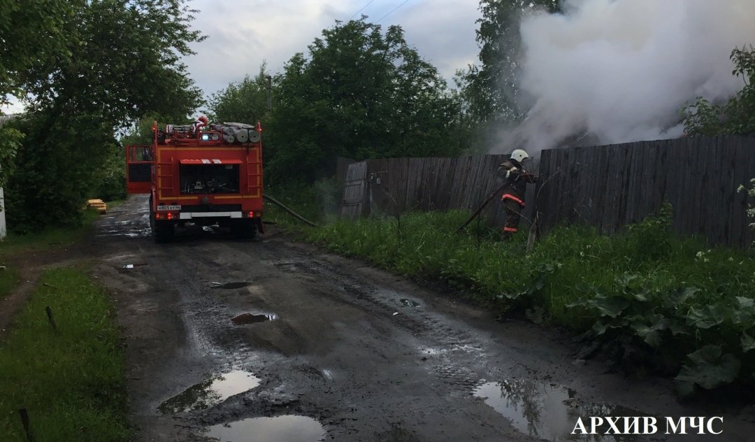 Пожар в Антроповском районе